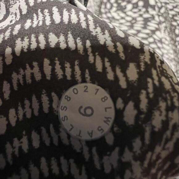 Lululemon Fast Free 7/8 Tight II Womens 6 Meisai White Black Reflective Nulux - Picture 5 of 8